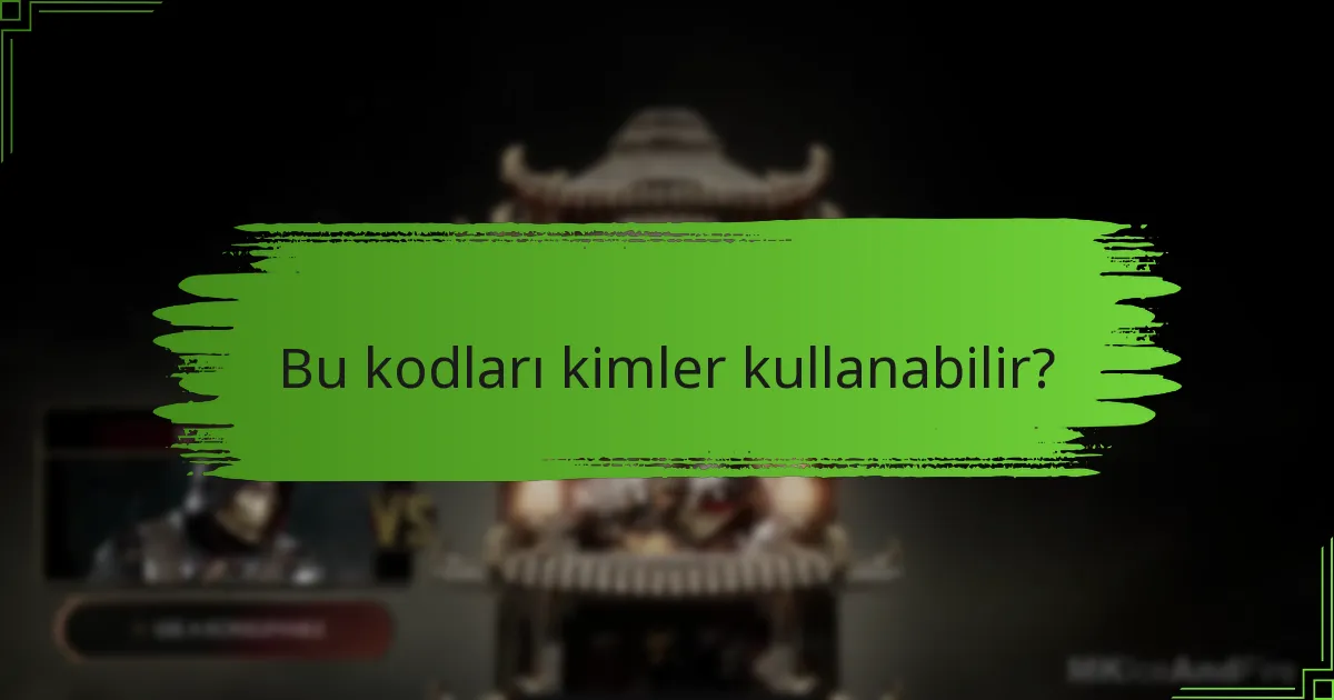 Kodları Mortal Kombat 11 için nasıl kullanabilirim?