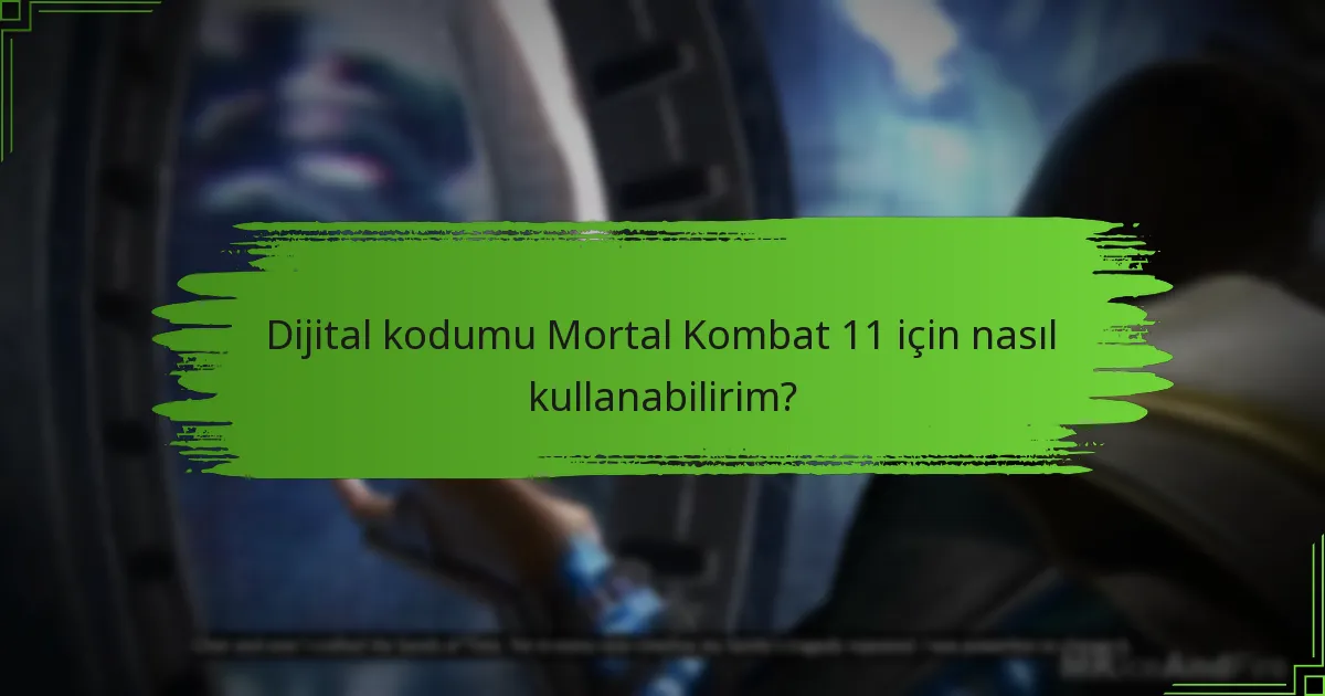 Mortal Kombat 11 oynamak için hesap gereksinimleri nelerdir?