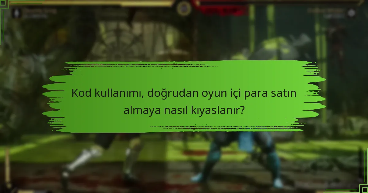 Mortal Kombat 11 için hangi tür kodlar mevcuttur?