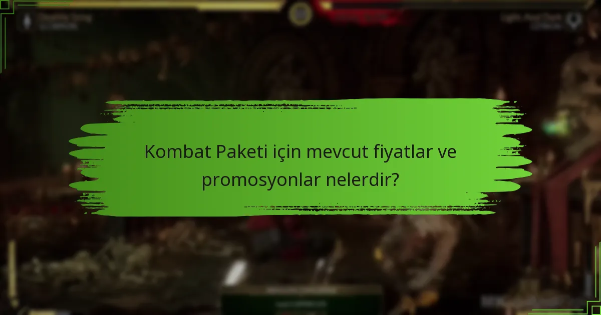 Mortal Kombat 11 Kombat Paketini nasıl satın alabilirim?