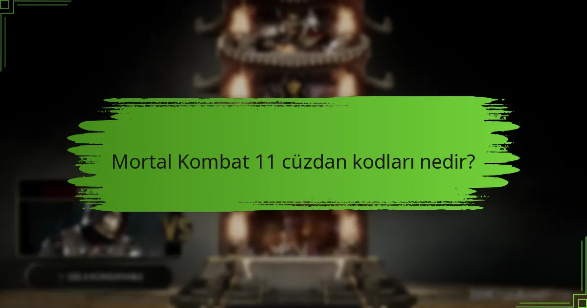 Mortal Kombat 11 cüzdan kodları diğer oyunlarla nasıl karşılaştırılır?